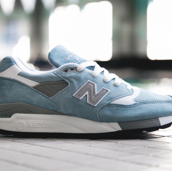 New Balance 998 sz 8.5 Sky Baby Pool Blue Suede Ronnie Kith Concepts J Crew - Picture 2 of 2